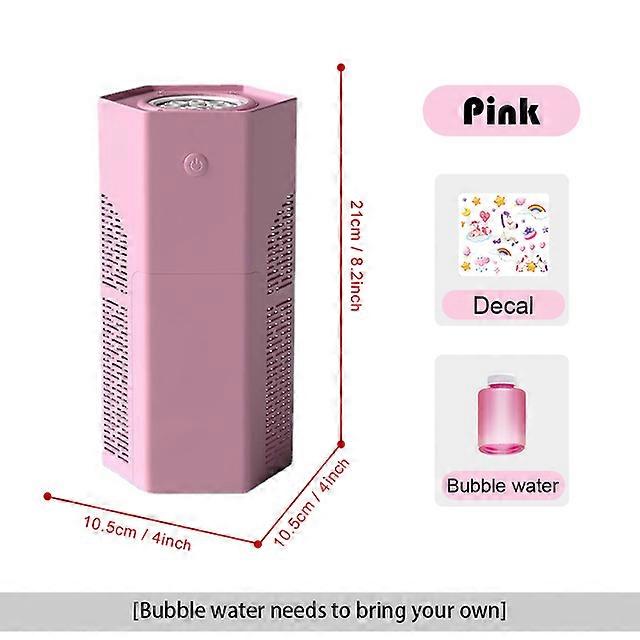 Fireworks Bubble Machines With Flash Lights Electronic Automatic Landing Summer Party Celebrate Bubble Machines Gift Toy For KidBubble Blowing Toys