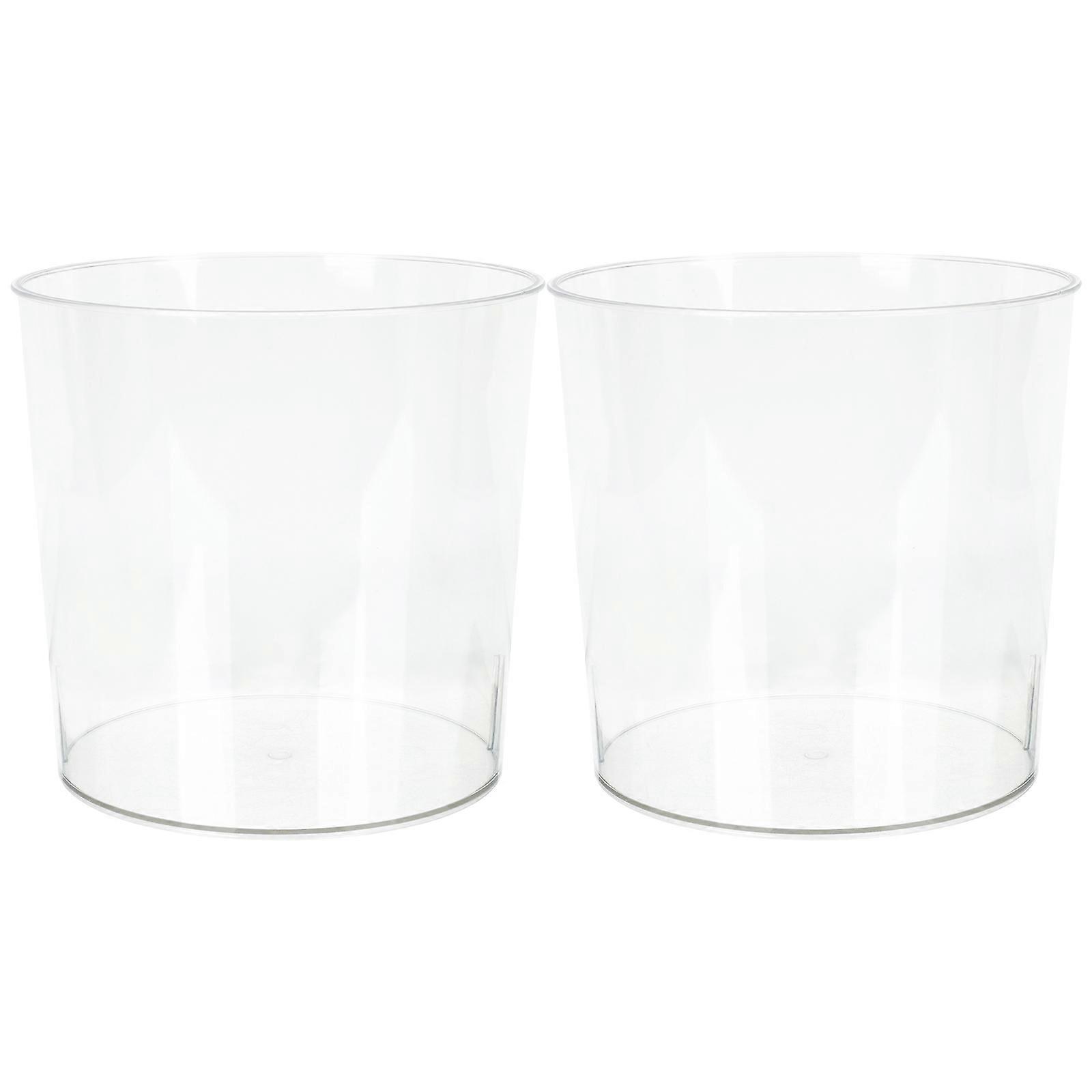 2pcs Tabletop Garbage Bin Sundries Holder Office Desktop Storage Box Countertop Trash Can