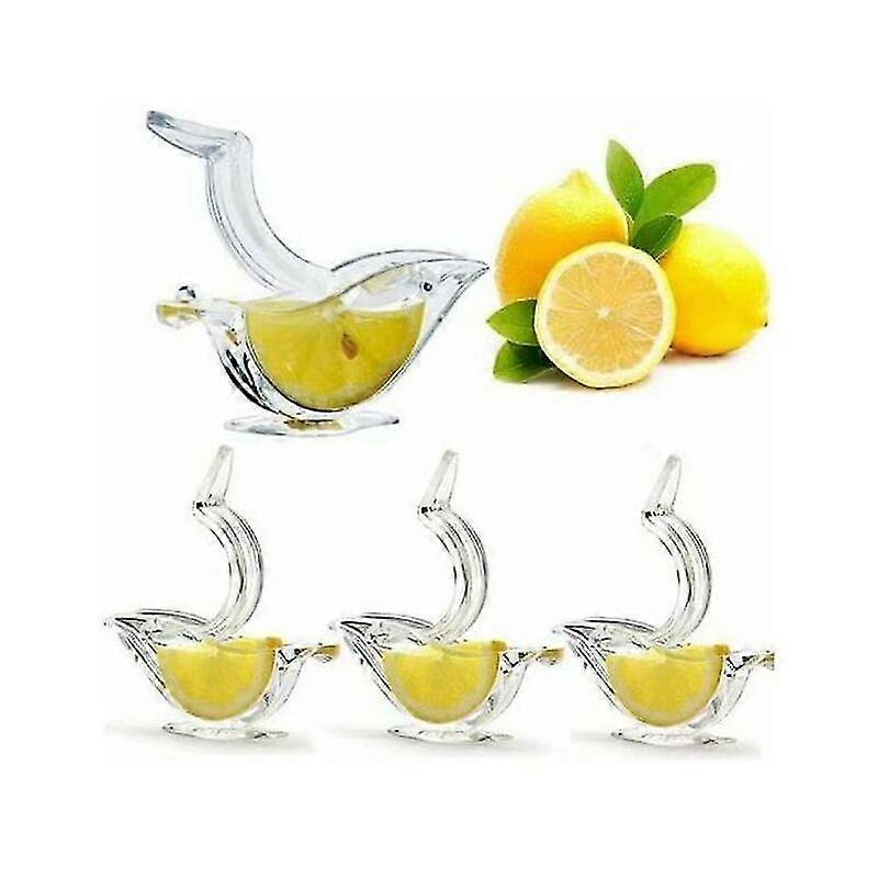 Portable Manual Lemon Squeezer Transparent Lemon Squeezer - 4pcs