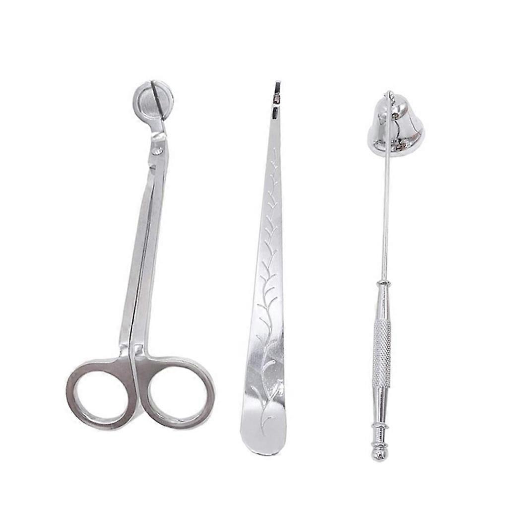 Stainless Steel Candle Extinguishers Candles Wick Fire Hook Scissors Accessories