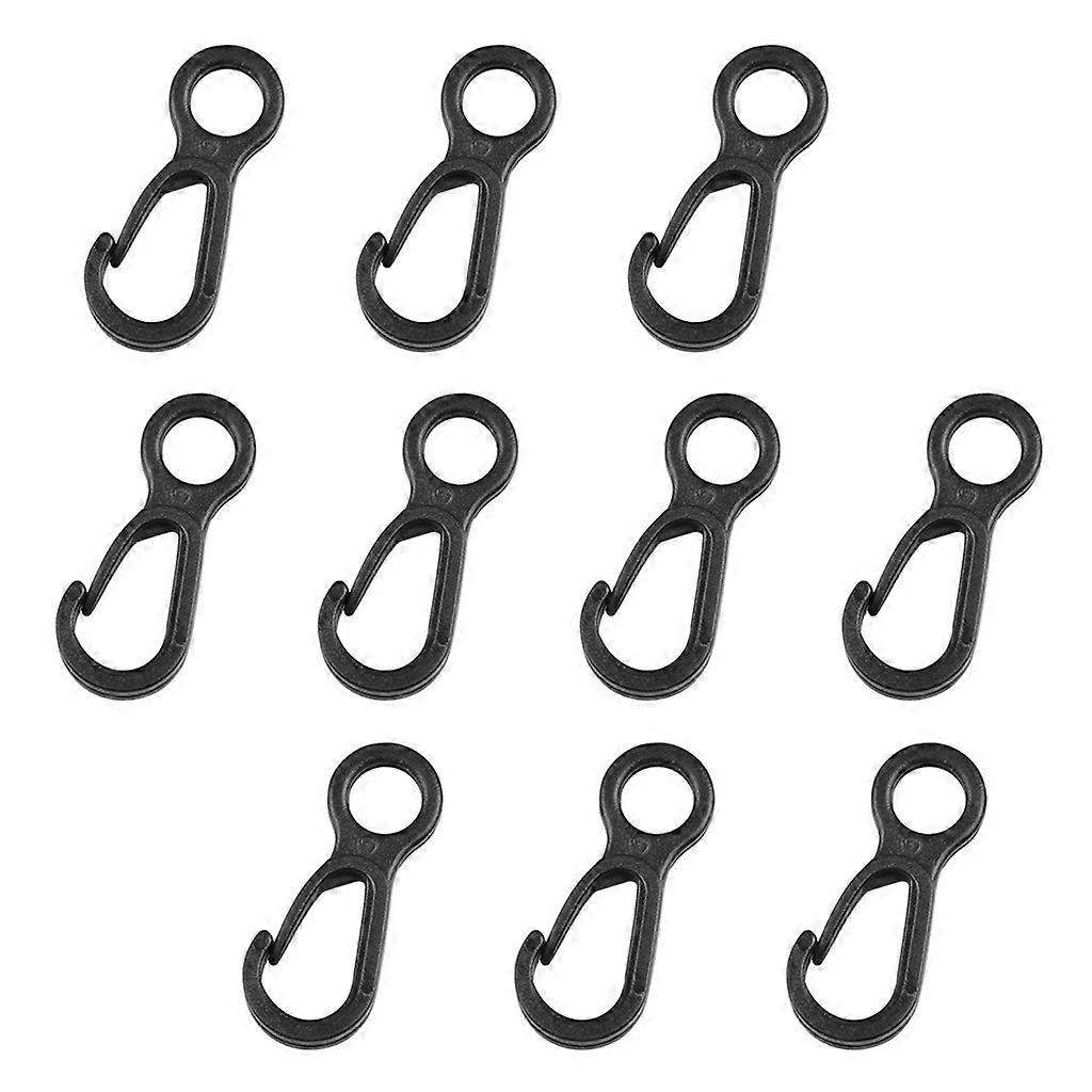 10pcs Camping Accessories Camping Fixed Canopy Tools Plastic Tent Hooks Black