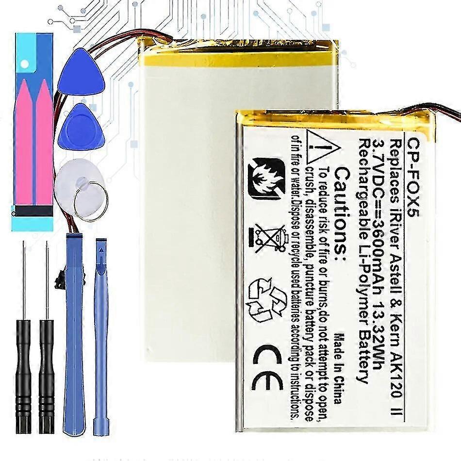 Speaker Battery 3500mah Compatible Fiio X1 X3 X5 X7 Ii Iii Speaker Music Player-AE