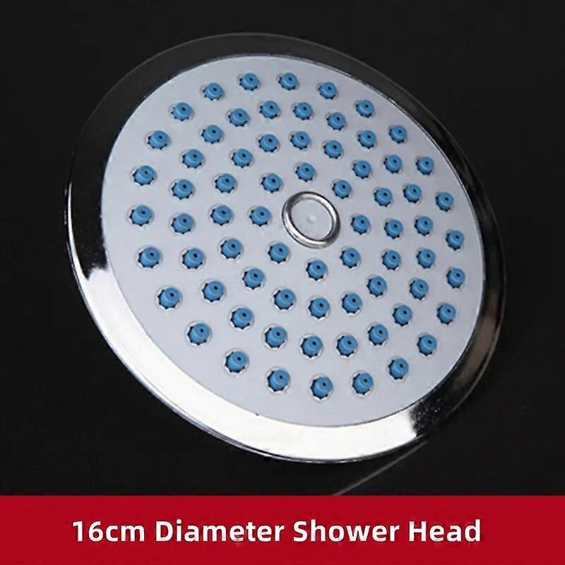 Modern Minimalist Style Round Plastic Panel Shower Overhead Rain Nozzle Water Saving Dormitory Bathroom Shower Accessories