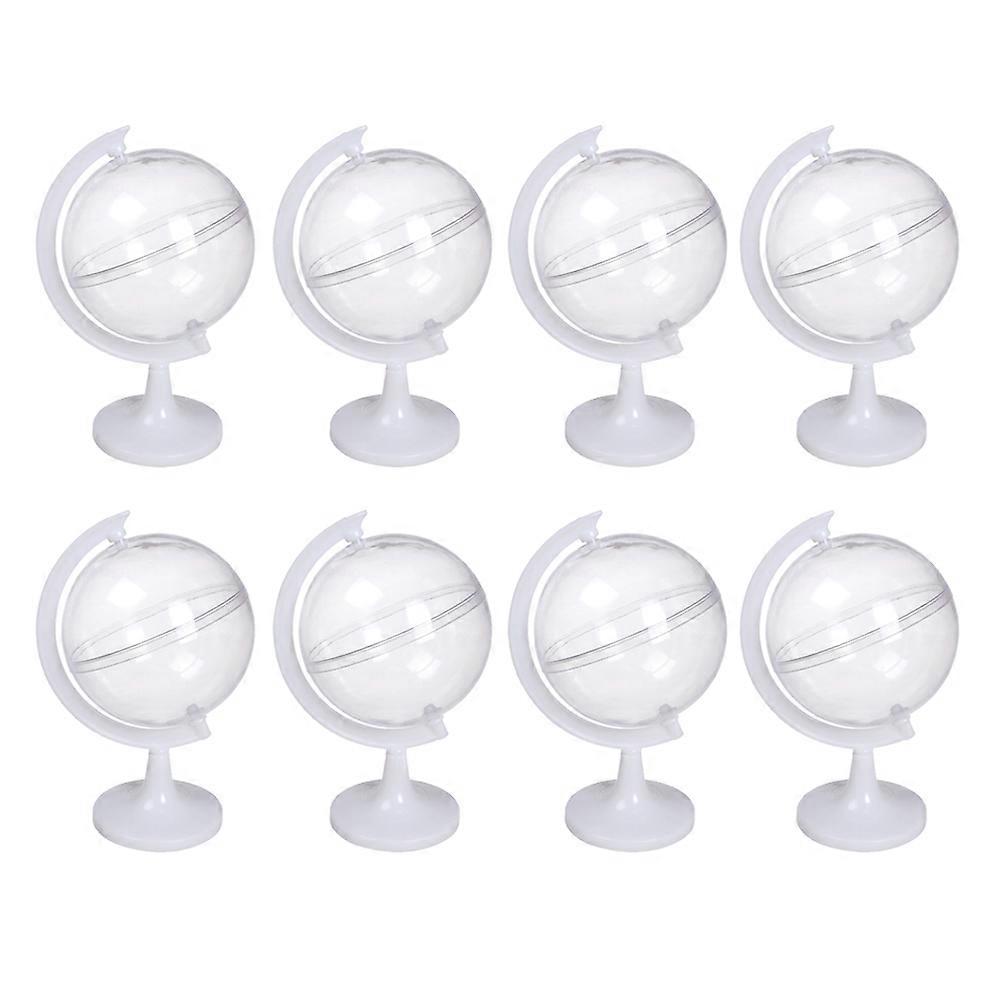 12pcs Plastic Tellurion Candy Boxes Creative Candy Gift Boxes for Wedding Christmas (White)