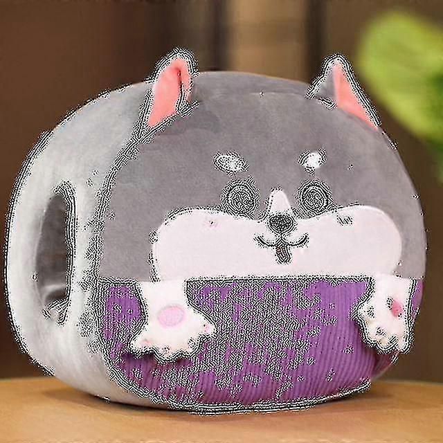 うーん- 30センチメートル漫画牛ハスキーカワイイ女の子の子供ギフト|ぬいぐるみ枕のためのおもちゃ