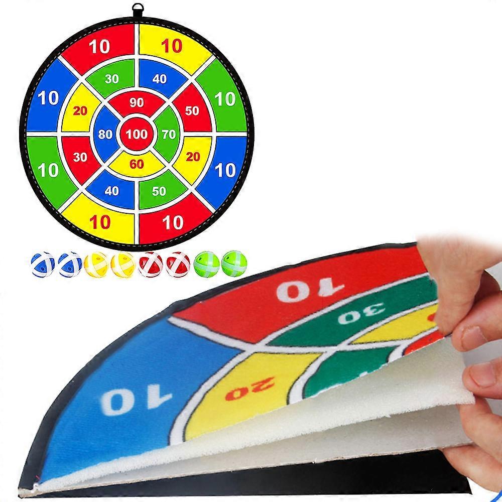 Best Offer-Children Darts Board Single-sided Dartboard with 8 Balls for Kids Dart Game Family Party Game 2023 New