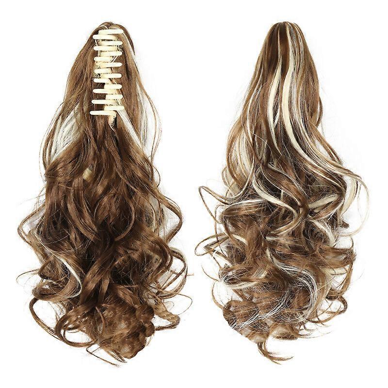 Paras tarjous, kynsiklipsi aaltoilevat poninhäntäpidennykset ihmisen poninhännän pitkien hiusten hiuslisäkkeenä todellinen, nopea toimitus
