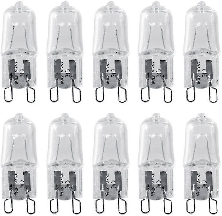 G9 40w Halogen Bulbs T4 G9 Halogen Bulbs G9 Base Bi-pin Halogen Bulb T4 Jcd 120v G9 40 Watt Halogen Light Bulb,clear,warm White 2700k,pack Of 10