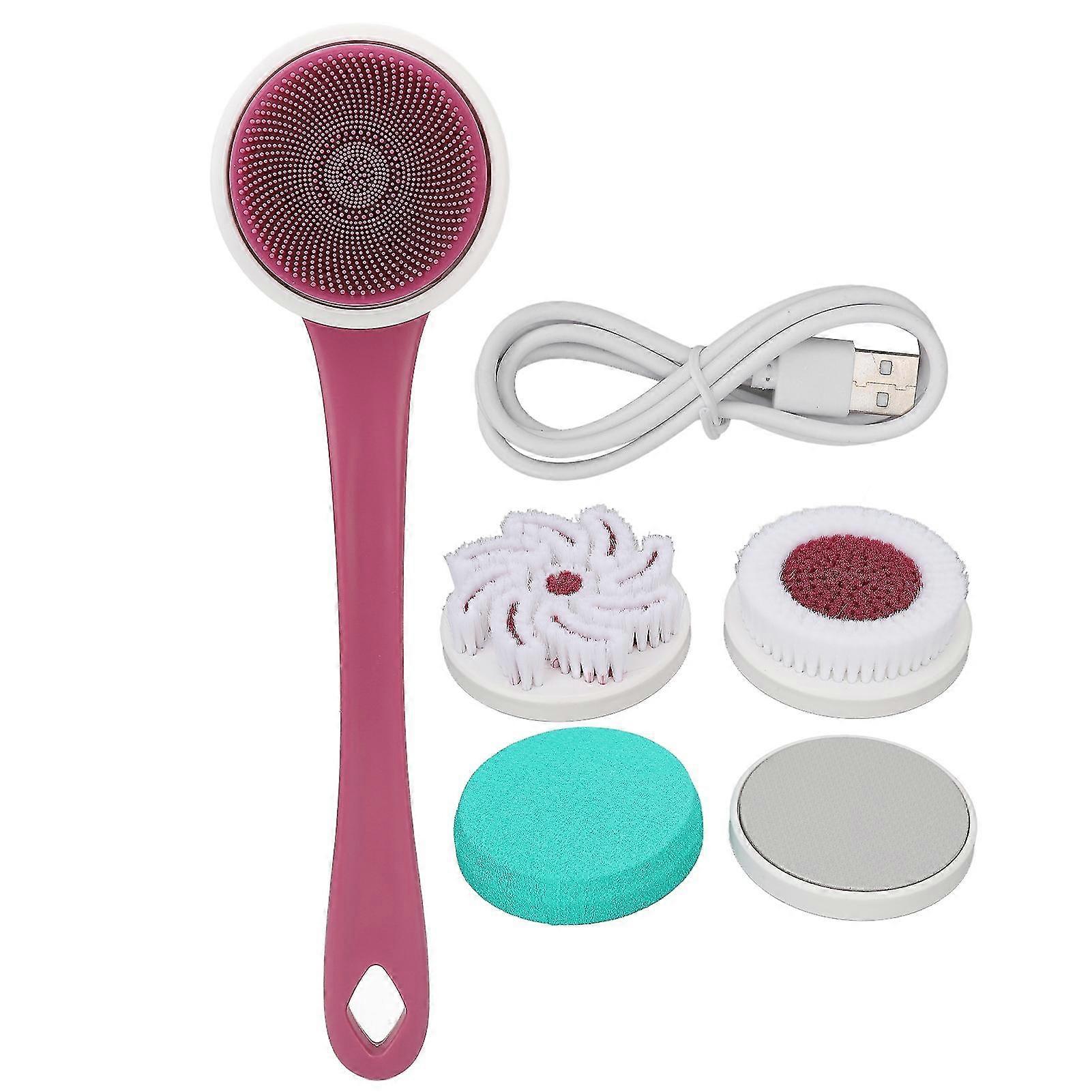 Rechargeable With Long Handle For Exfoliating And Bathing