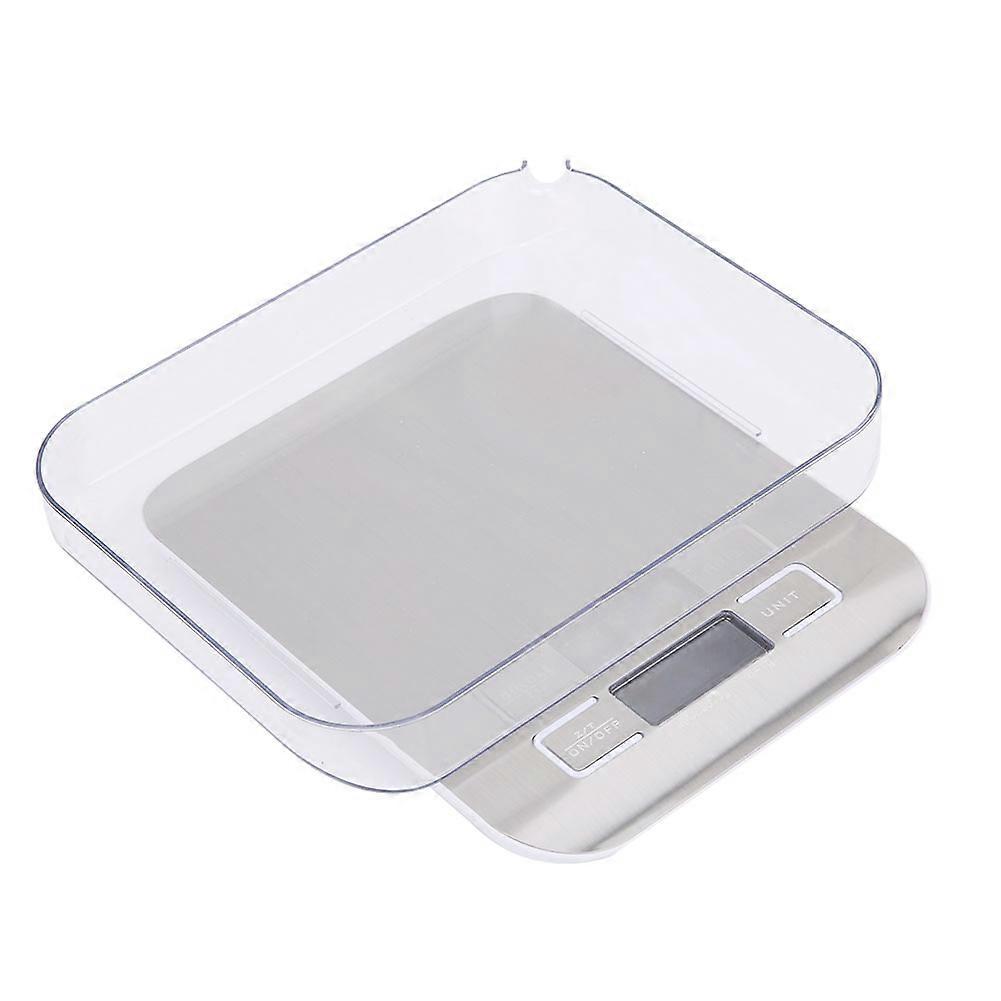 High Precision Mini Electronic Kitchen Scale Digital Food Scale (Battery not included) Silver