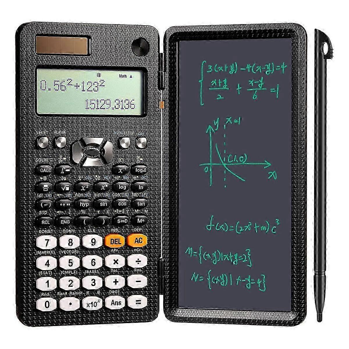 Scientific Calculator with LCD Writing Math Calculator Suitable for School Solar Calculator (991ES, 417 Functions)