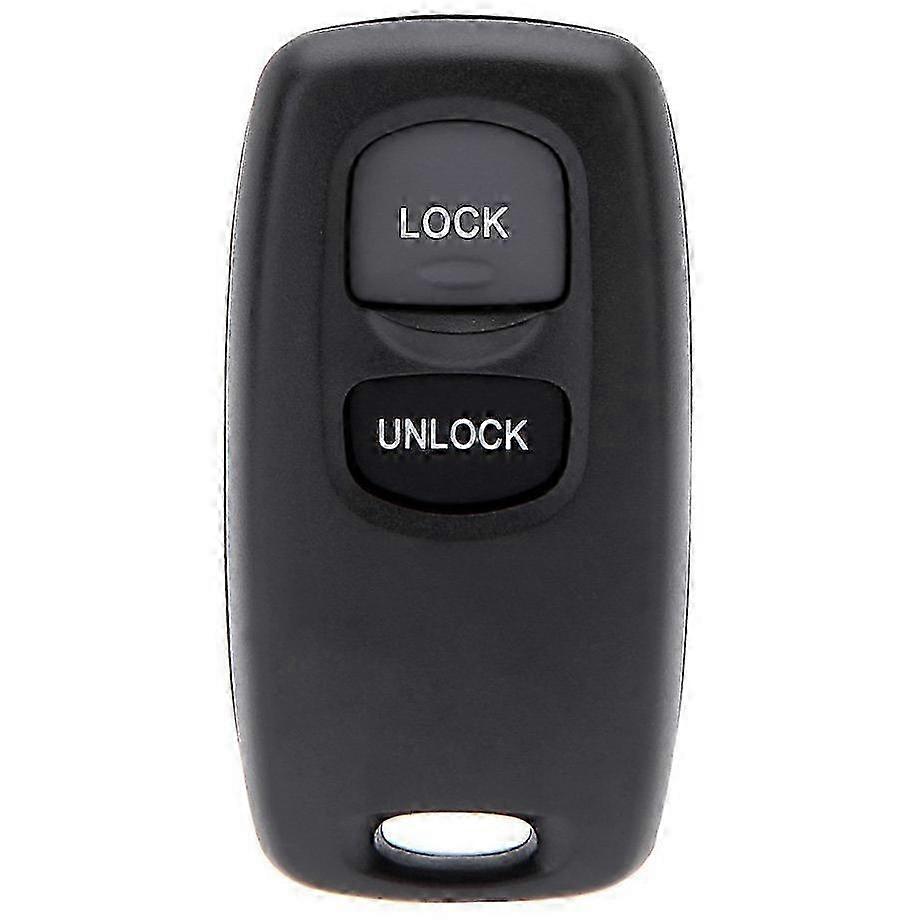 Uncut Key Replacement 2 Button Keyless Entry Remote Key Fob Shell Case and Button Pad Compatible wit