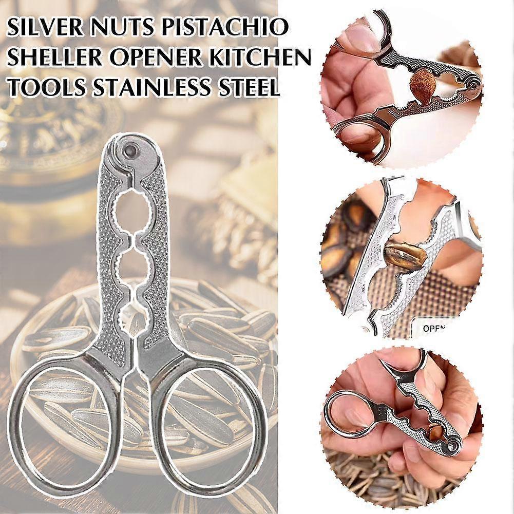 Nødder Pistacie Sheller Åbner Køkkenredskaber Rustfrit stål Multi-Funktion
