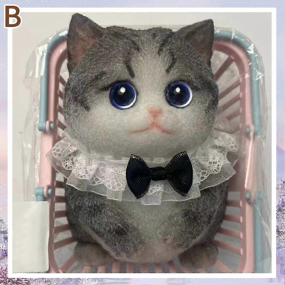 Chubby Cat Squishies játékok, Cute Cat Squeeze játékok, Soft Cat Fidget játékok