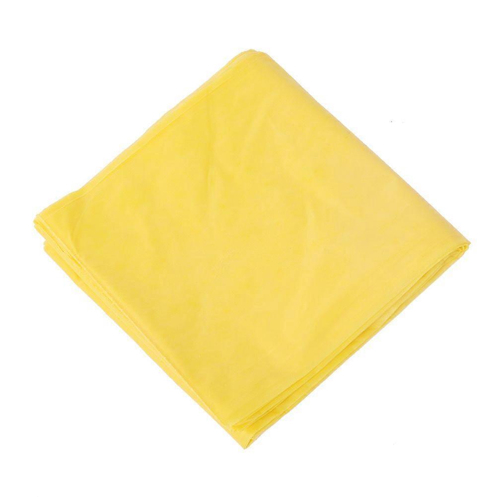Multi-Color Disposable Party Tablecloth PE Plastic Birthday Solid Color Tablecloth(Yellow)
