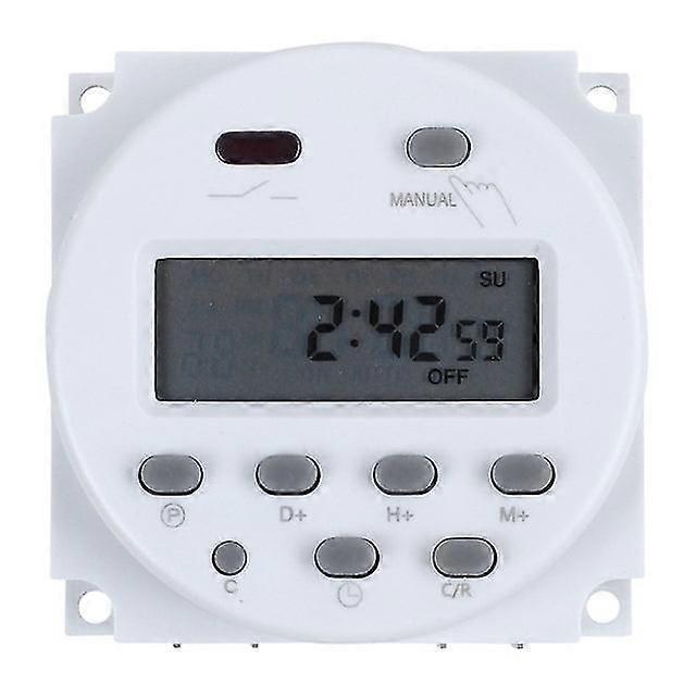Dc 12v Digital Lcd Power Programmable Timer Time Switch Relay 16a Amps