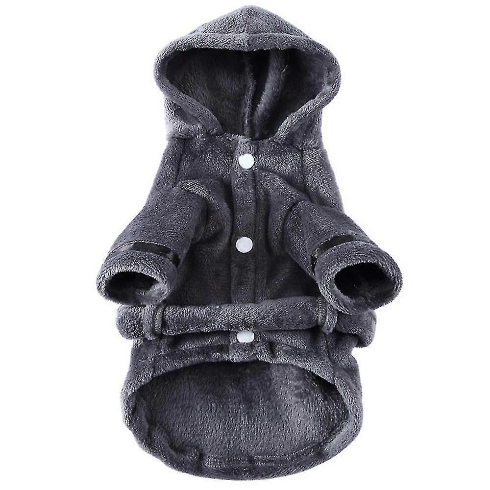 Puppy Robe Dog Dry Towel Robe With Hood And Belt, Easy To Wear,6750
