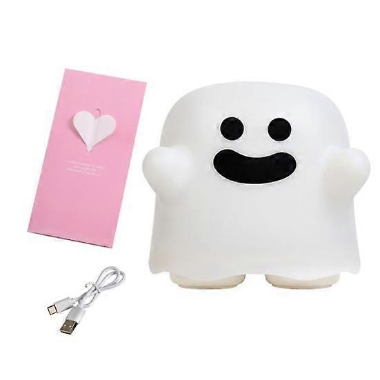 Halloween Spooky Night Light High Brightness Energy-Saving Timer Function Rechargeable Ghost Night