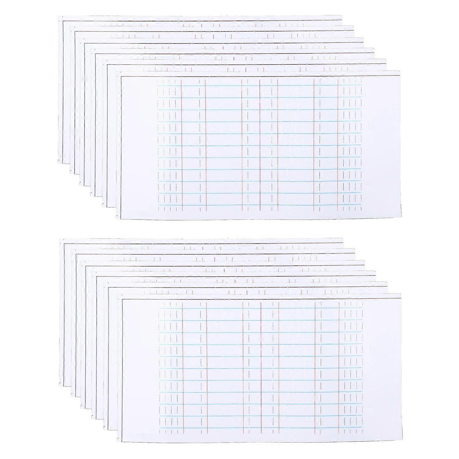 12pcs Eyebrow Stencil Sticker PVC Tearable Aid Stickers Eyebrow Template Sticker with Scale for Draw