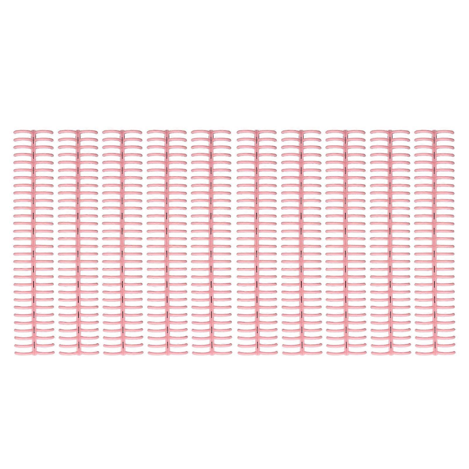 10Pcs Comb Binding Spines 150 Pages 30 Ring Plastic Binder Combs Easy to Open Close Adding 19mm for A4 Paper Pink