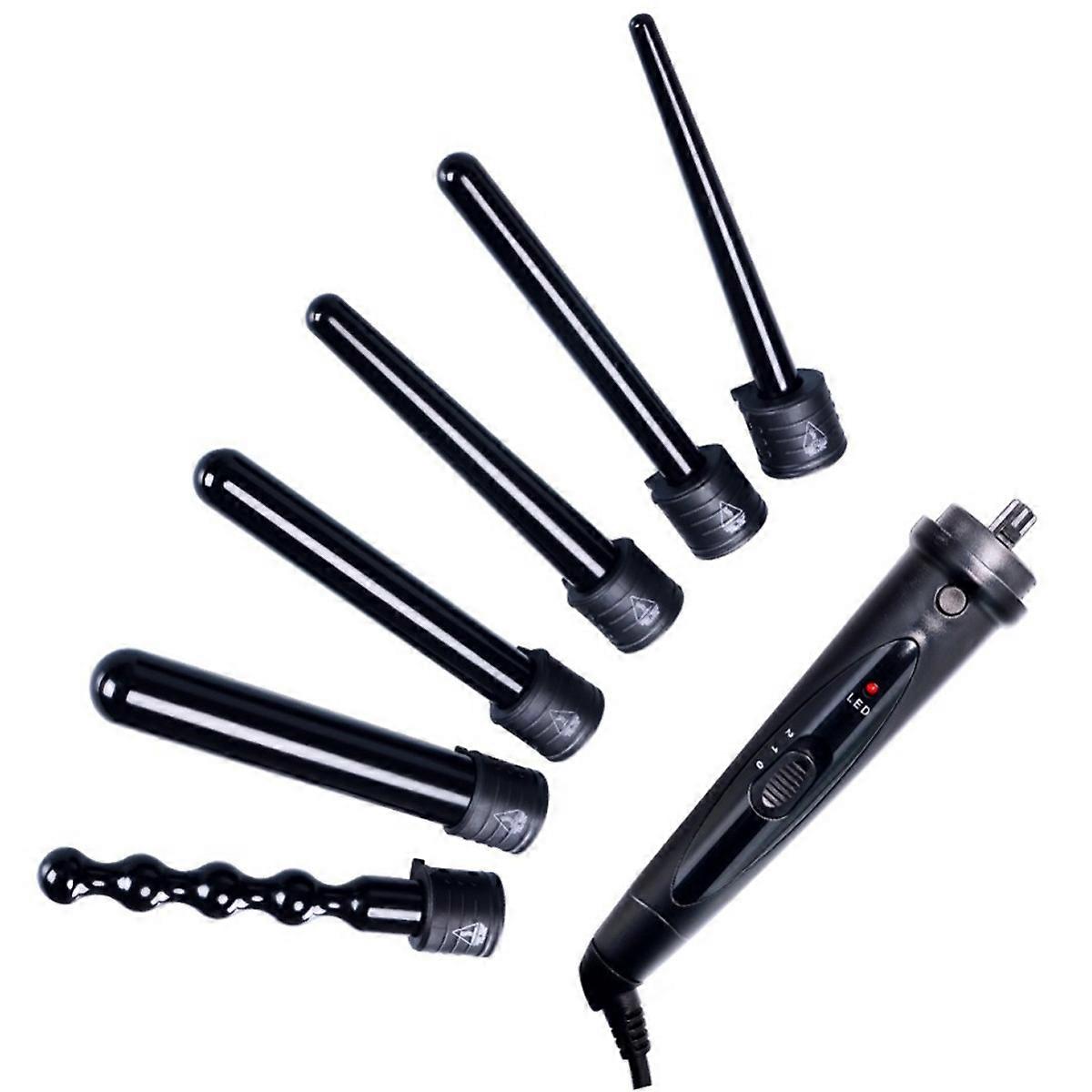 6-Barrel Styling System, Instant Heat, Adjustable Temperature