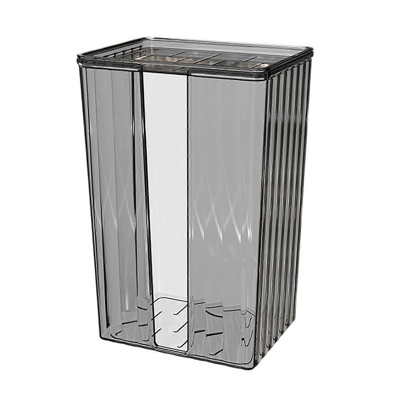 Wall Mounted Acrylic Tissue Holder Box Transparent Gray