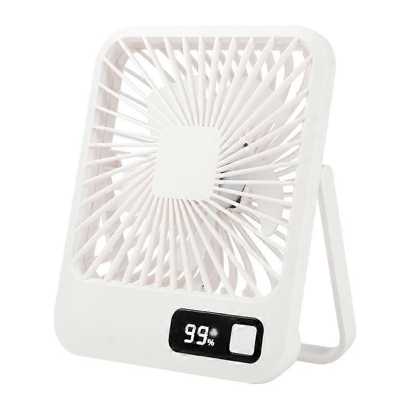 USB Rechargeable Fan 180° Foldable 5 Speed Portable Desk Fan with Adjustable Head and Quiet Operation