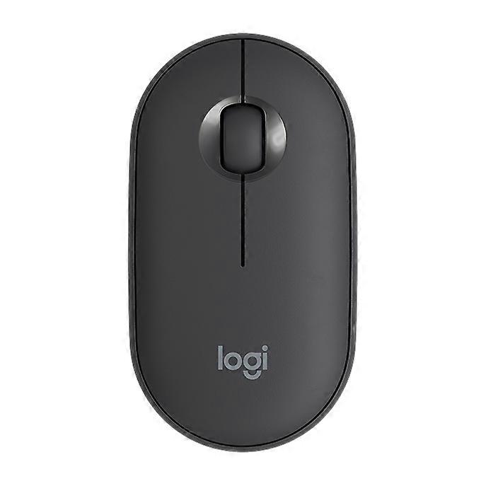 Logitech Pebble Cobblestone Shape Thin 3-keys 1000DPI Mute Wireless Bluetooth Optical Mouse, Wireless Range: 10m