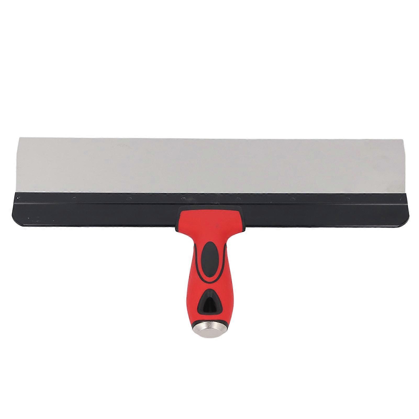 14in Stainless Steel Putty Cutter Drywall Taping Cutter with Non Slip Soft Handle for Applying and Smoothing Plaster Adhesive Paint