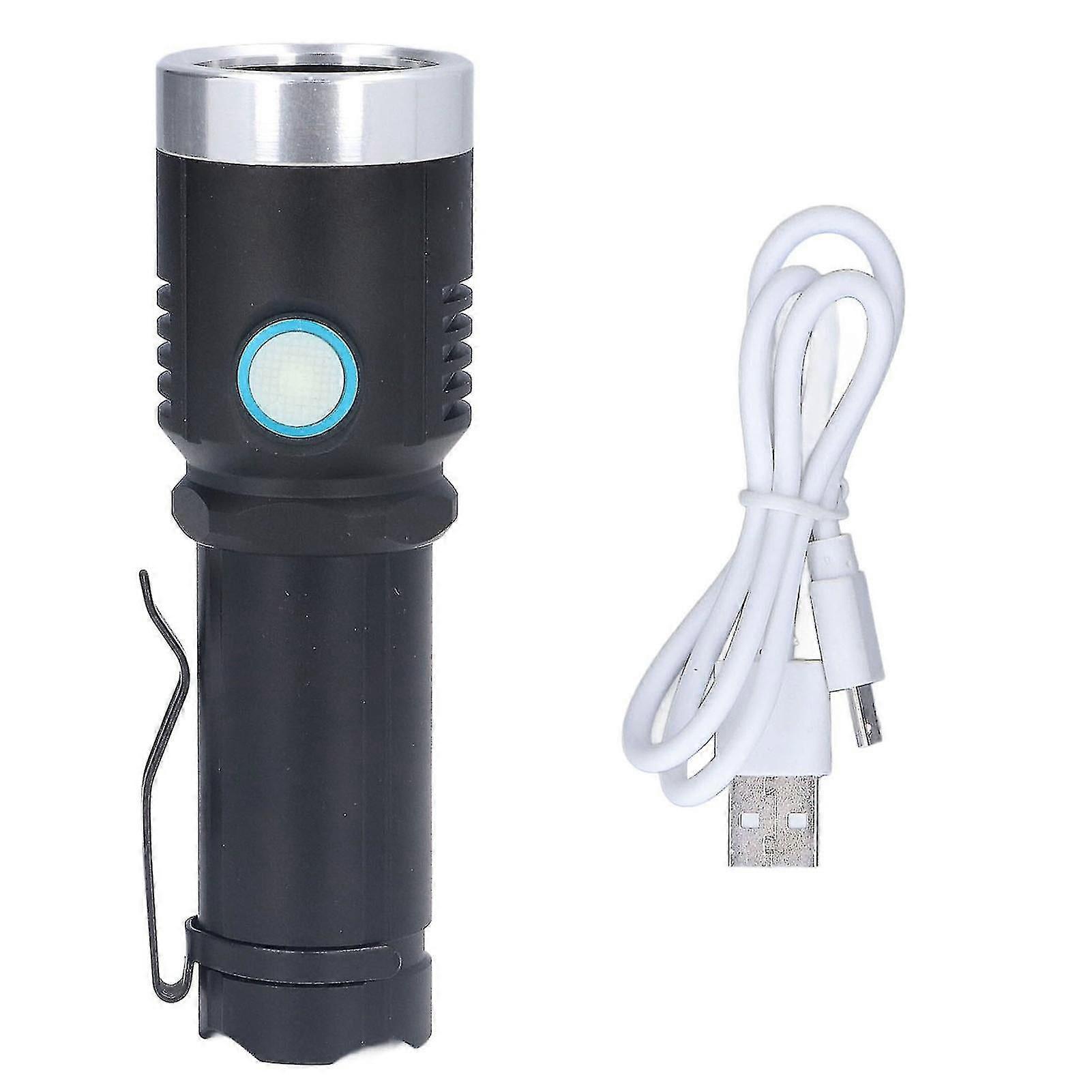 Uv Flashlights 365nm Usb Rechargeable Portable Aluminum Alloy Flashlight For Money Inspection Pet Cat Moss Detection