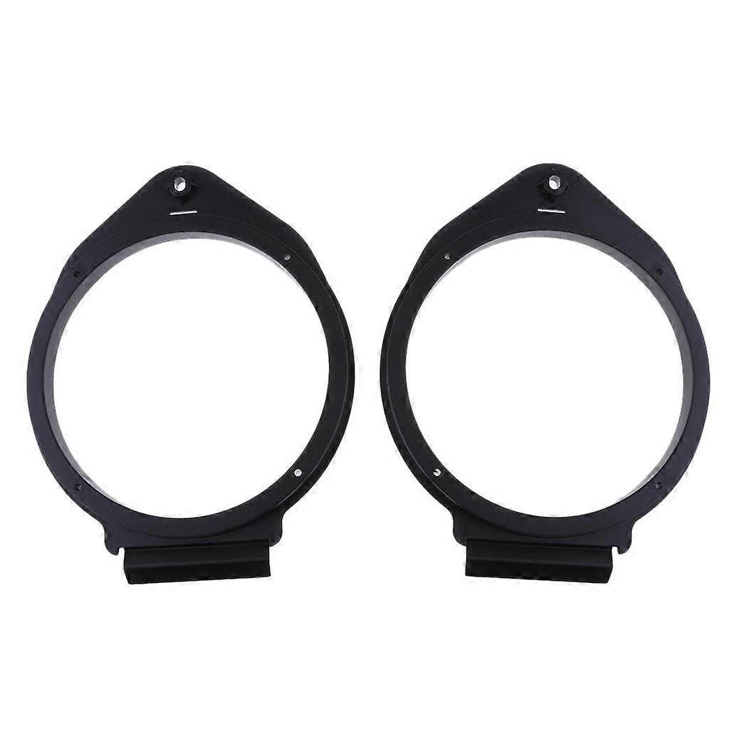 2Pieces 6.5 Inch Black Plastic Speaker Adapter Bracket Ring for