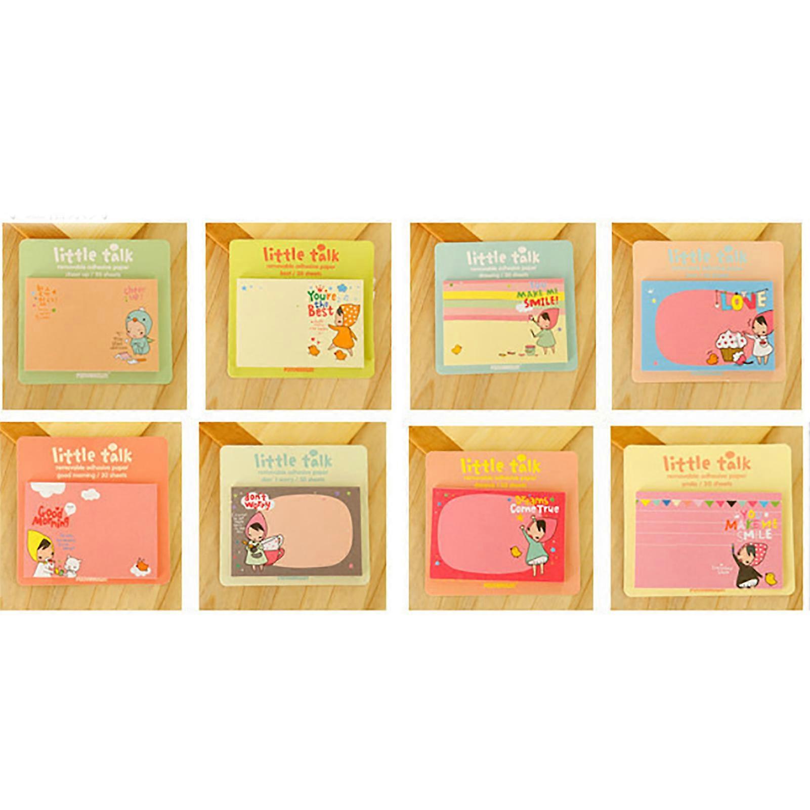 Cute cartoon sticky notes20Self-adhesive note creative square notepad Little Red Riding Hood series