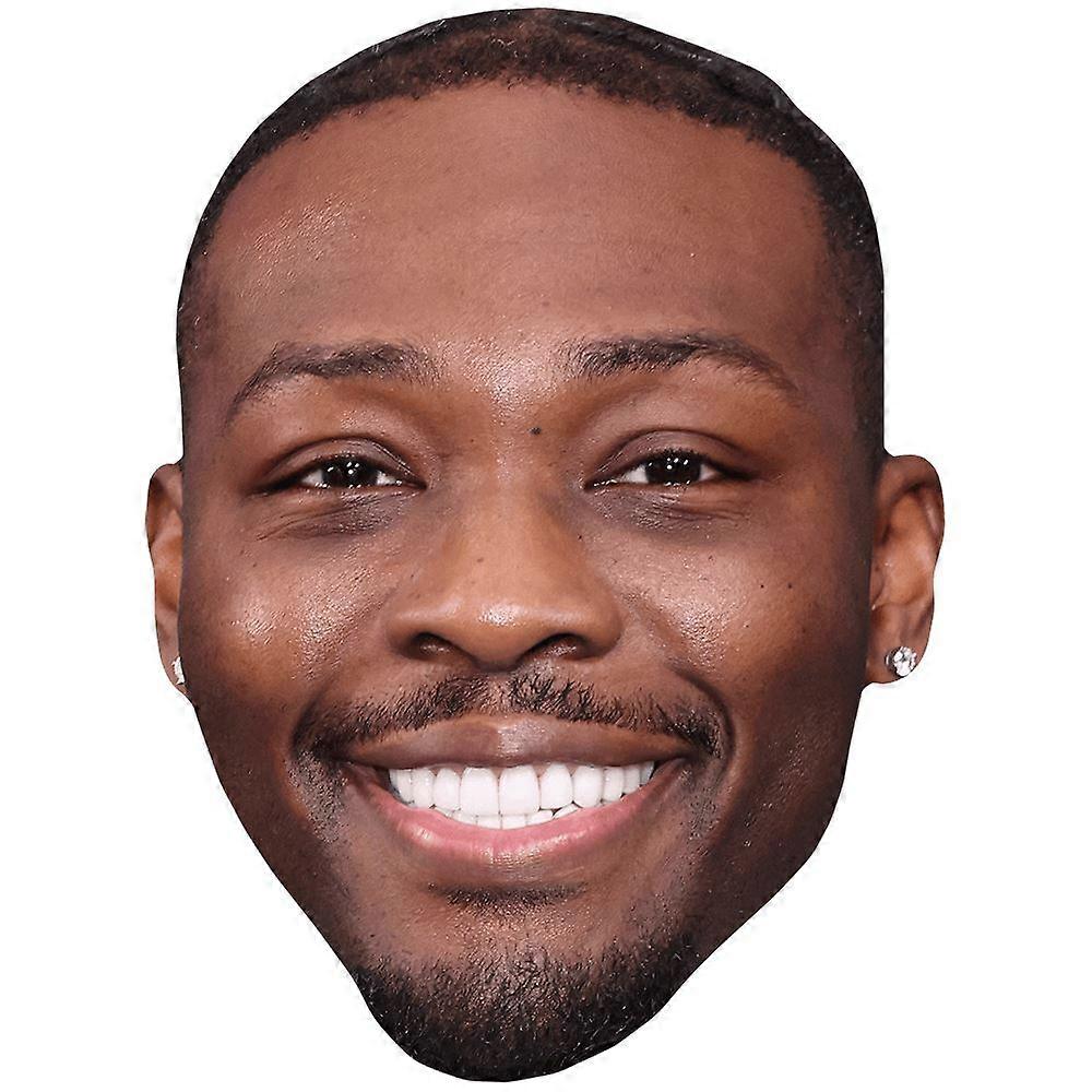 Larry Ogunjobi (Smile) Celebrity Mask, Flat Card Face