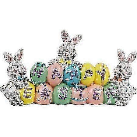 Easter Decorations 8.5 in Tabletop Easter Resin Figurine Decor