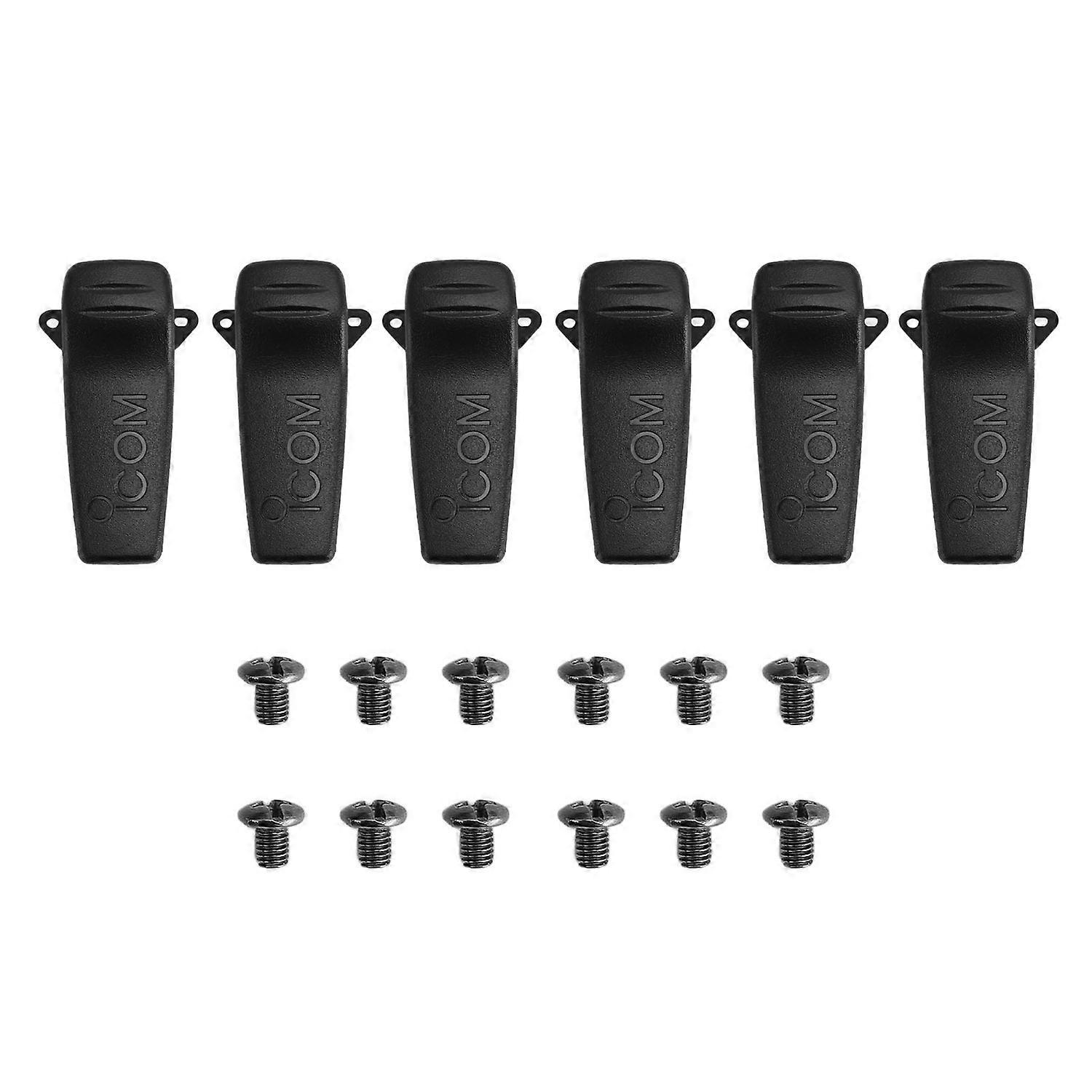6pcs 2 Way Radio Belt Clip Professional Replacement Belt Clip for BP 210 Battery for IC A6 IC A6E IC