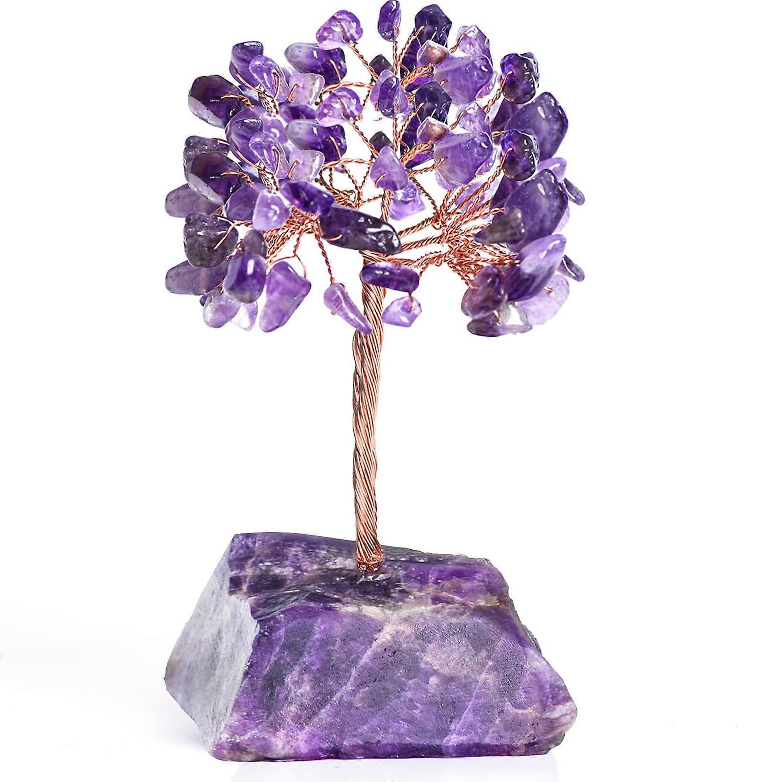 Amethyst Crystal Tree for Office Desk Decoration