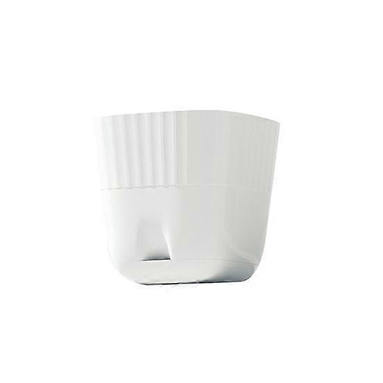 Flower Pot Convenient Smooth Surface Plastic Drain Hole Breathable Plant Planter for Daily Use