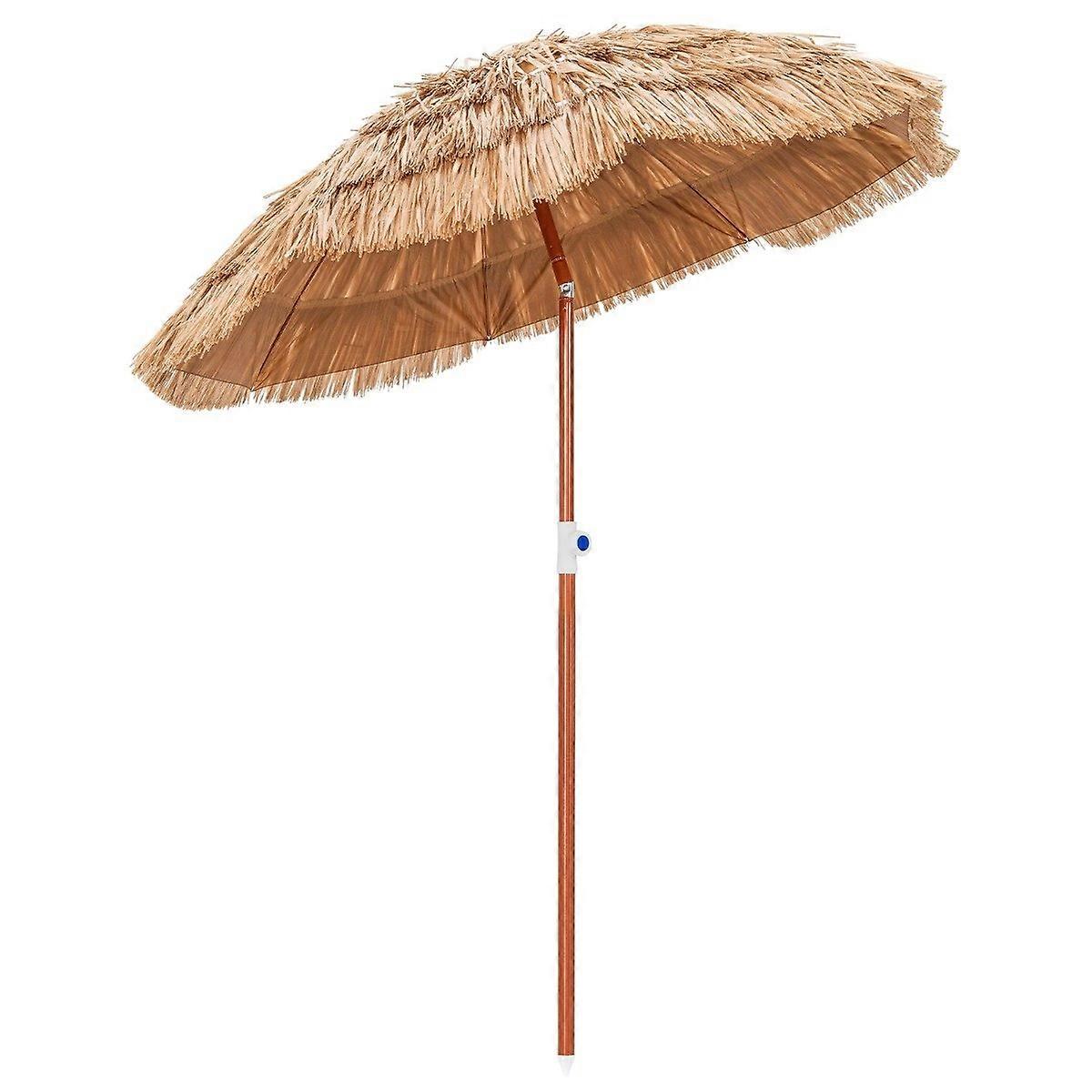 Hawaiian Beach Umbrella with Carry Bag & Tilt Design Table Umbrella 175 cm