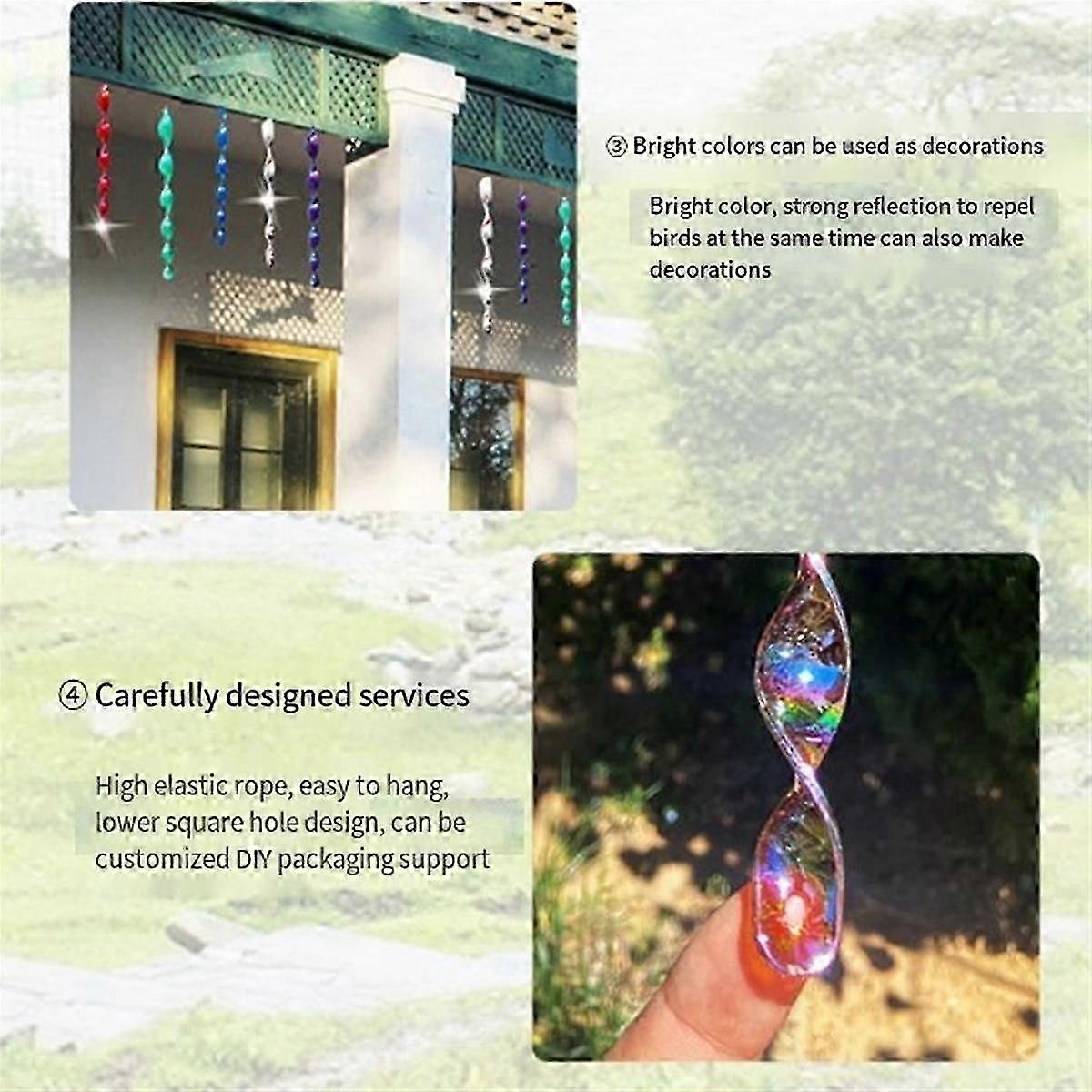 Blue 30cm Bird Repellent Reflex Startle Stick - Decorative Rotating Control - Keep Birds Away