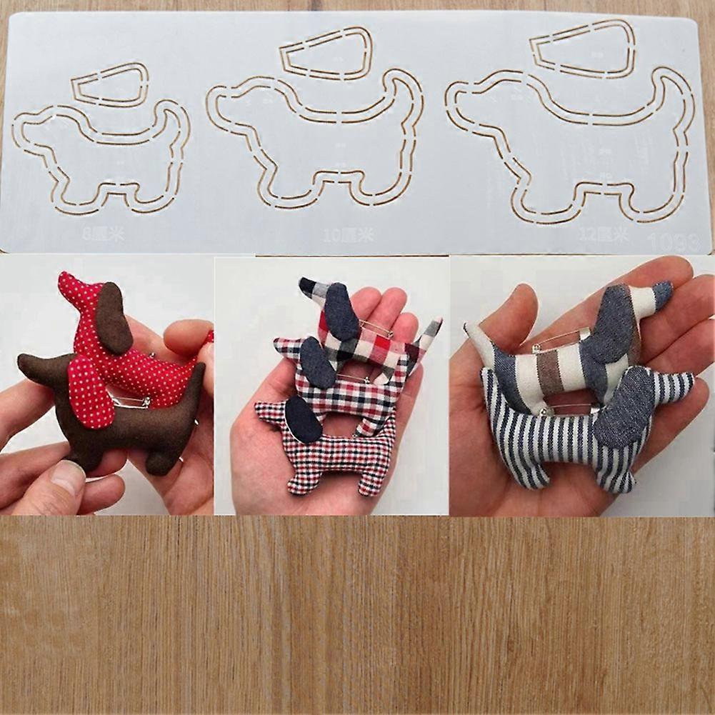 Multifunctional Doll Ruler Template Soft Plastic Sewing Template for Household