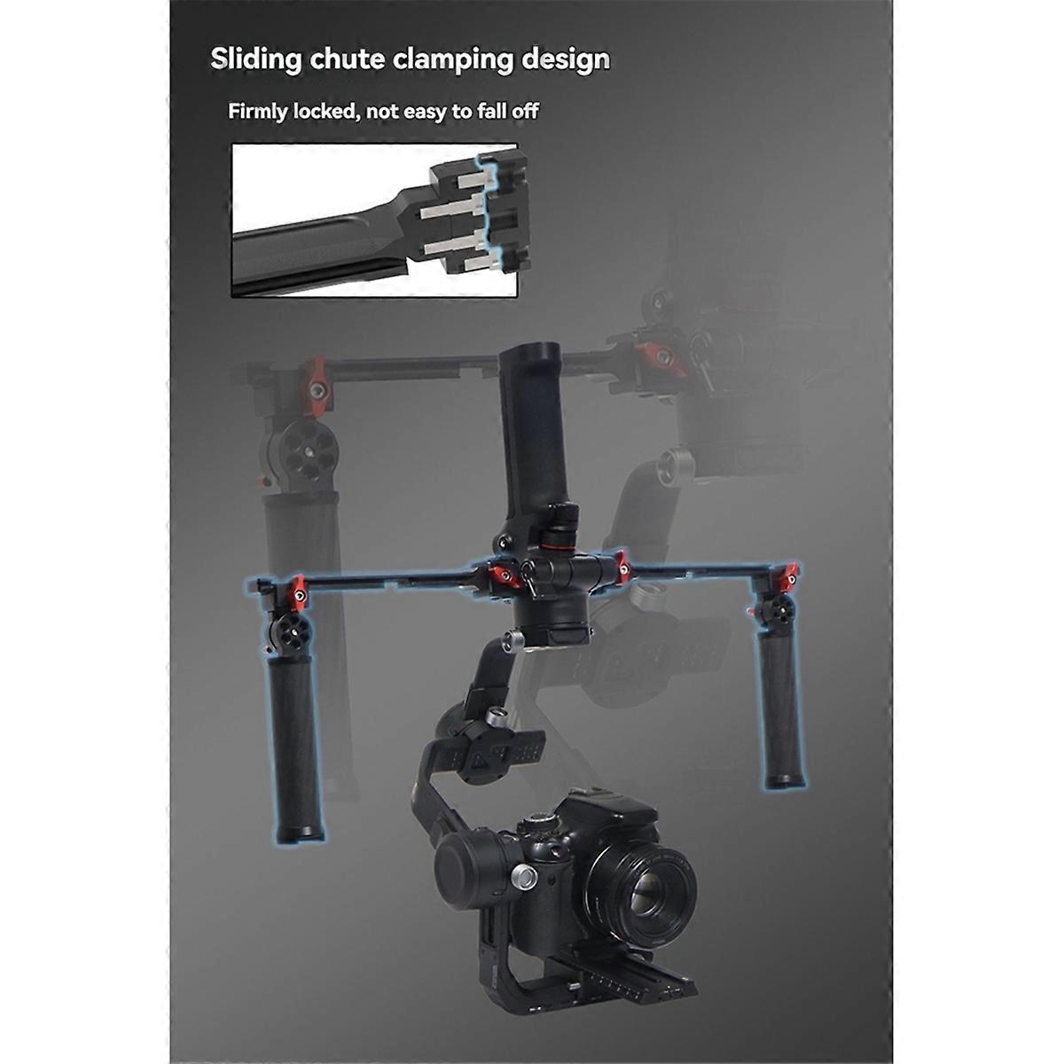 Gimbal Handgrip for RS2/3/4 Foldable Carbon Handle Grip, B