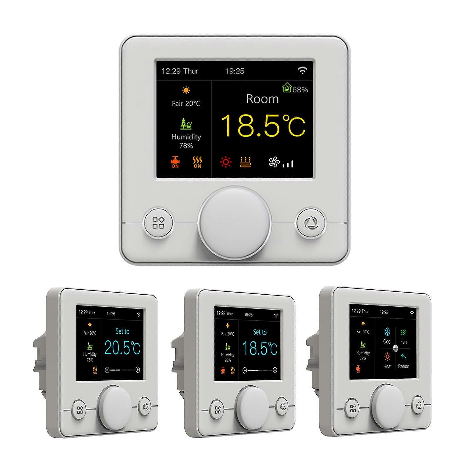 WIFI Smart Boiler Thermostat with RGB Colorful LCD Display Intelligent Thermostat Indoor Constant Temperature Controller Digital Programmable Thermos