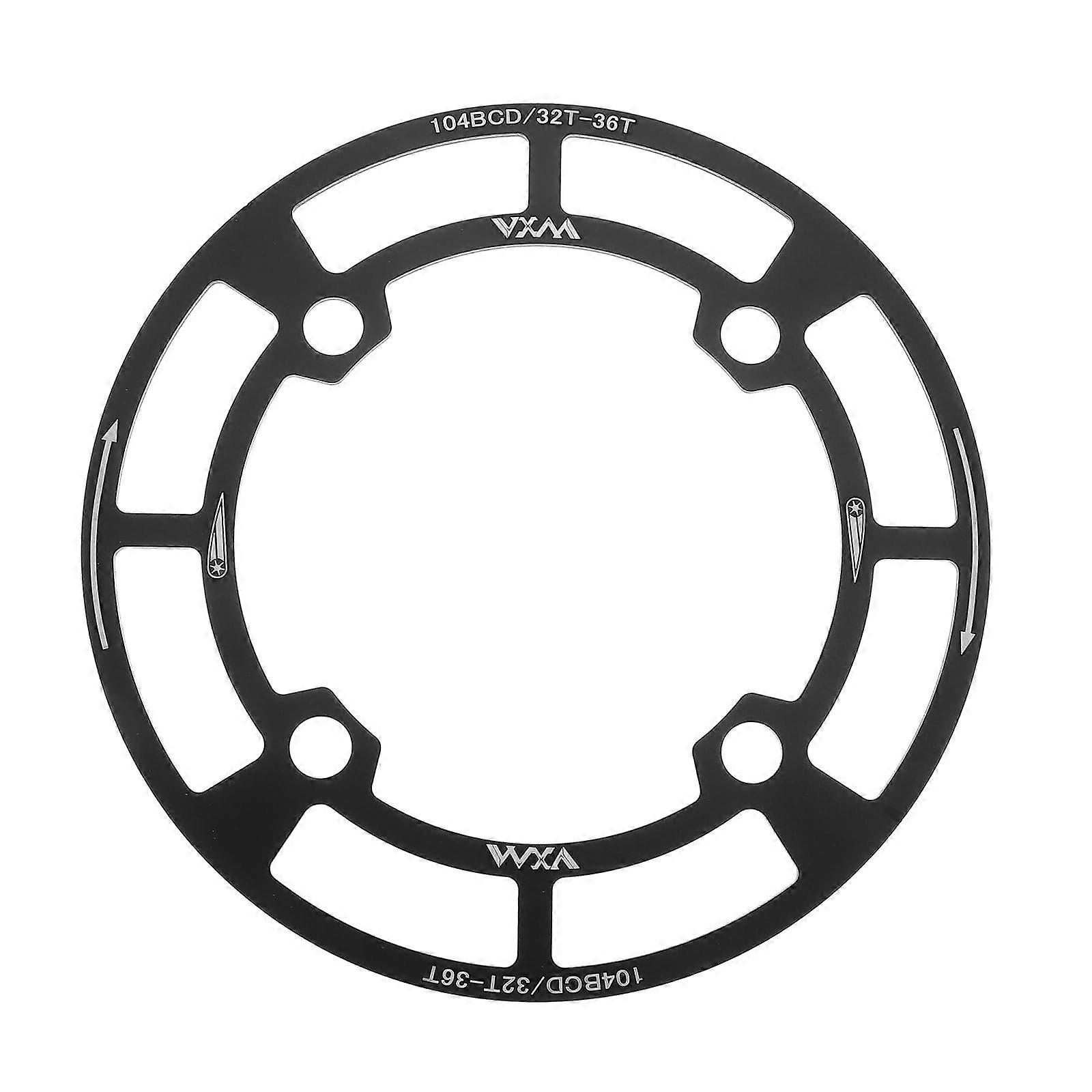 Sosoport Bicycle Chain Guard Crankset Shield durable black protective standard standard 5 -perforated assembly essential bicycle accessory