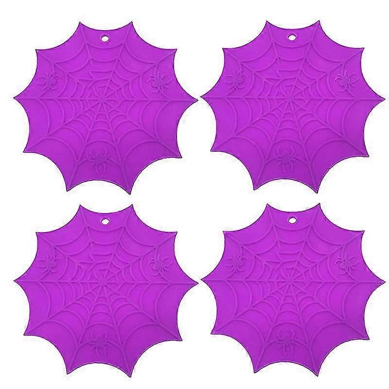4pcs Spider Web Coaster