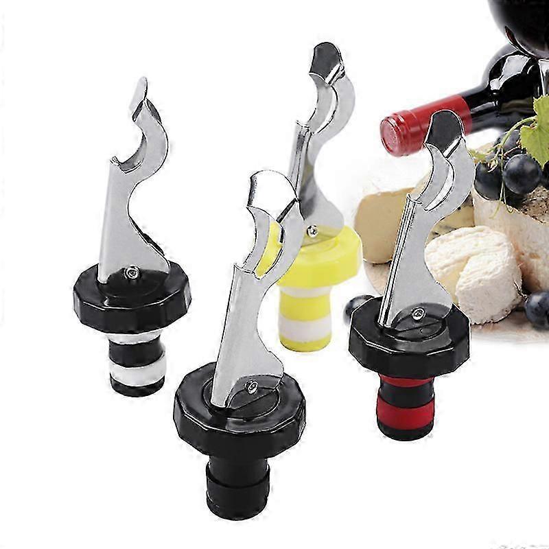 5pcs White Black Kitchen Creative Wine Bottle Stopper Red Wine Bottle Stopper