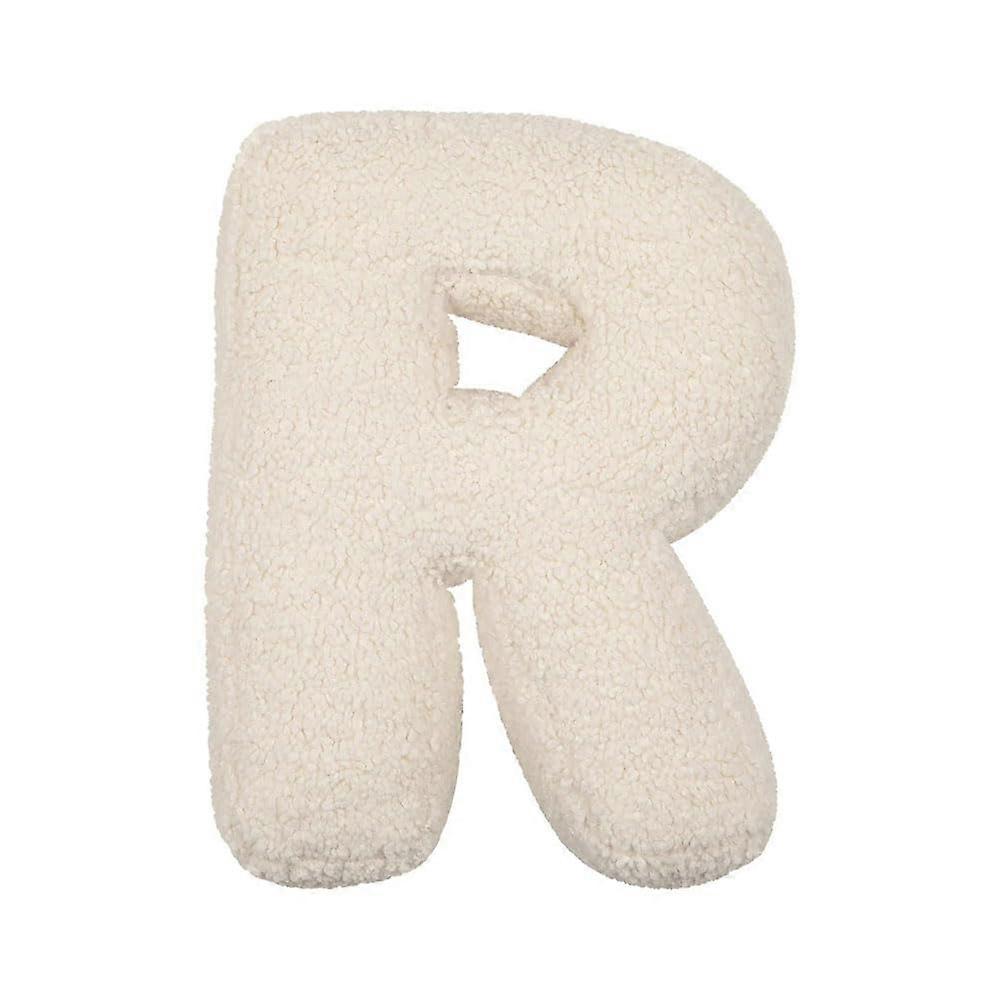 Soft Initial Cozy Throw Pillow 40x35x10cm for Living Room Sofa Bed Car Decoration in Modern Style and Plush Material
