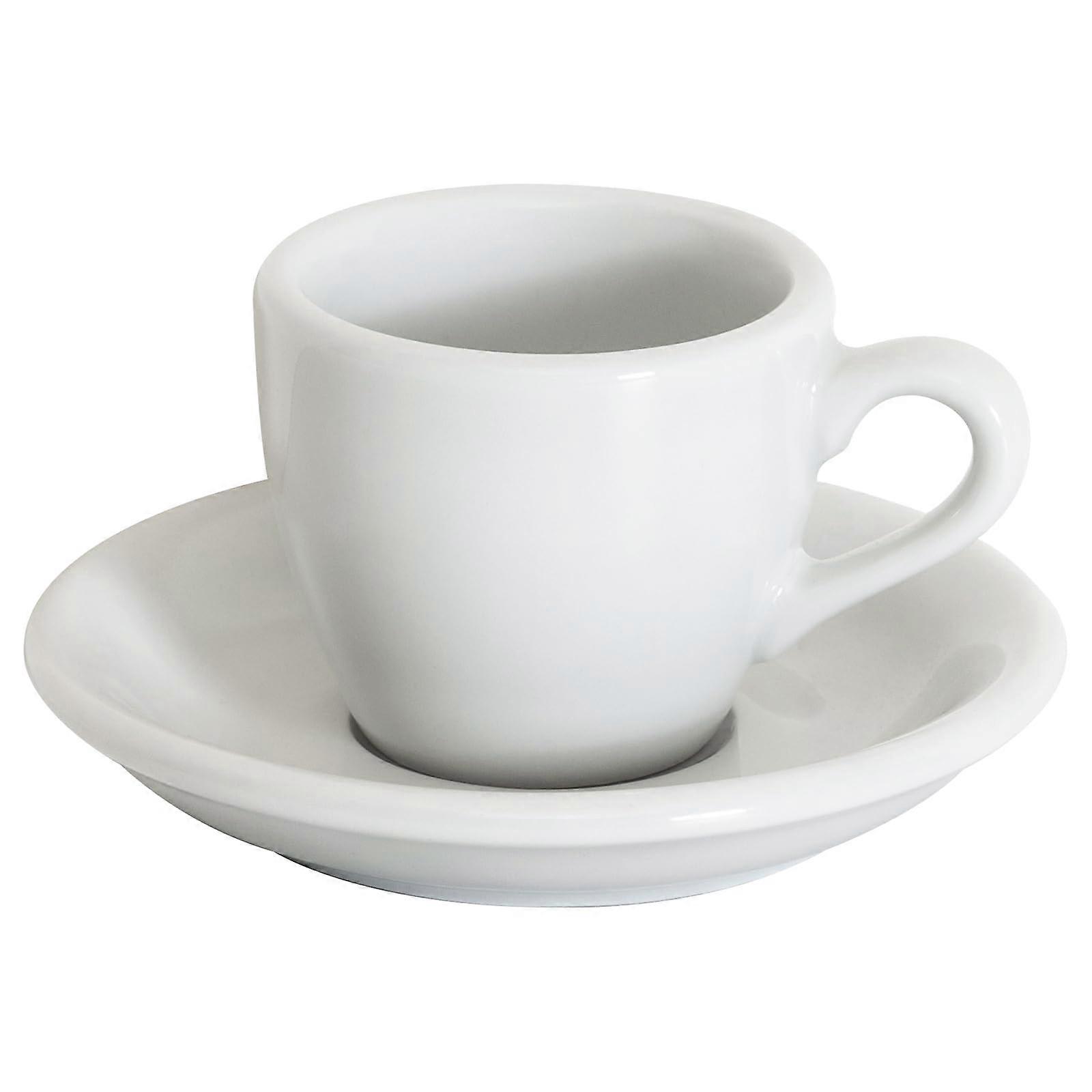 Ceramic small espresso cup with saucer for espresso 80ml 2.7oz