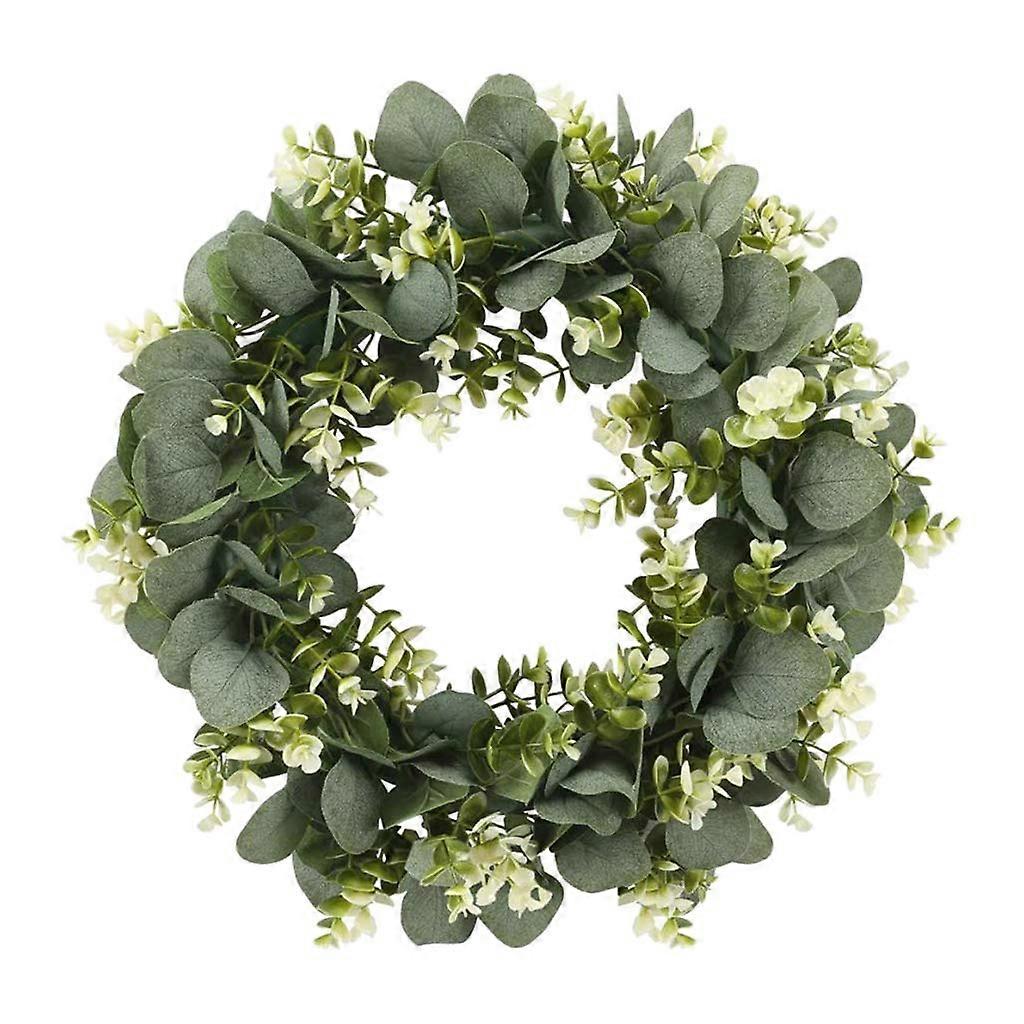 Artificial Eucalyptus Wreath Front Door Garland Spring Farmhouse Decoration