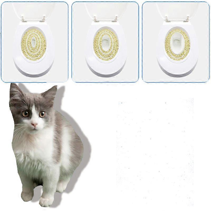 Katzen WC-Sitz Toiletten Training System Katzentoilette Katzenklo Toilettensitz Trainingssystem zum eingewhnen Ihrer Katze an das WC