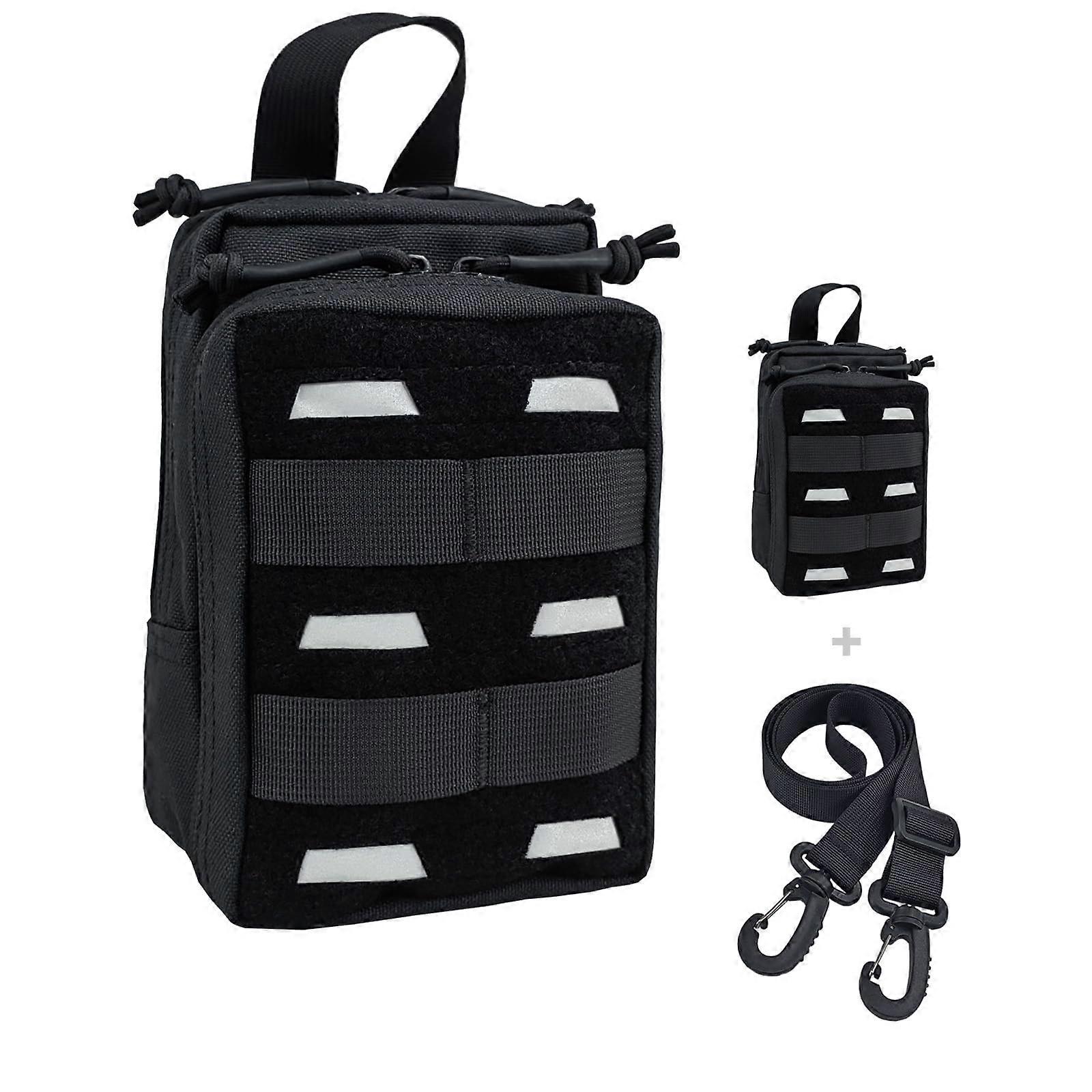 Tactical Pouch Water-Resistant Molle Multi Functional EDC Tool Compact Bag with Strap Black/Brown/Green MOLLE Pouches